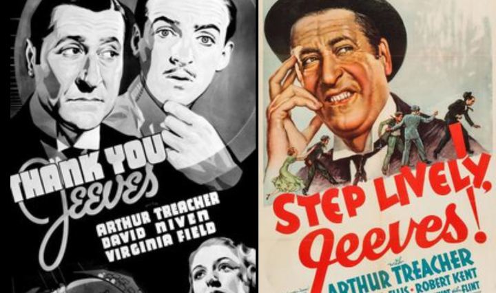 Thank You, Jeeves (1936) and Step Lively, Jeeves! (1937) movie posters